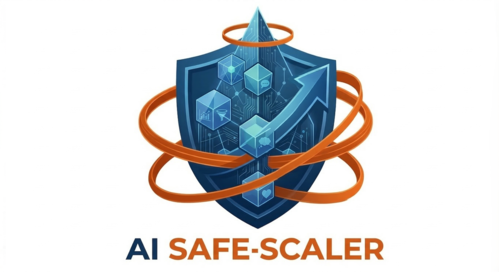 Logo AI Safe-Scaler avec piliers marketing